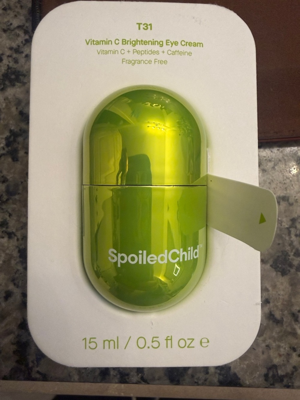 SpoiledChild T31 Vitamin C Brightening Eye Cream — Lime Green